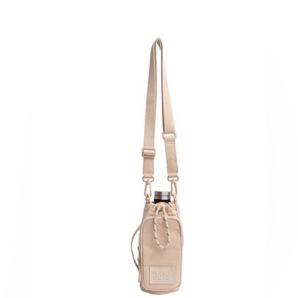 BEIS Beige Crossbody Bottle Sling